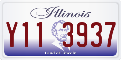 IL license plate Y113937