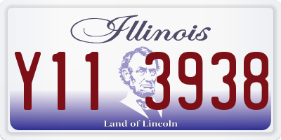 IL license plate Y113938