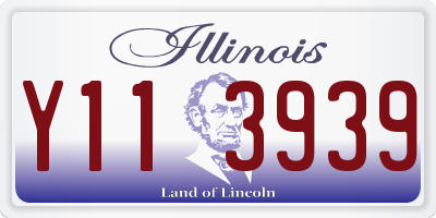 IL license plate Y113939