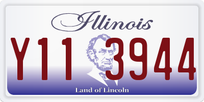 IL license plate Y113944