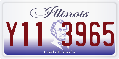 IL license plate Y113965