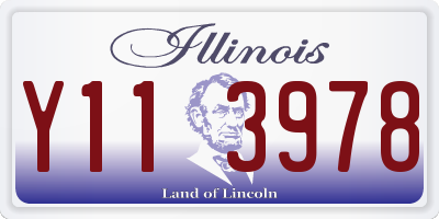 IL license plate Y113978