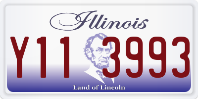 IL license plate Y113993