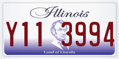 IL license plate Y113994