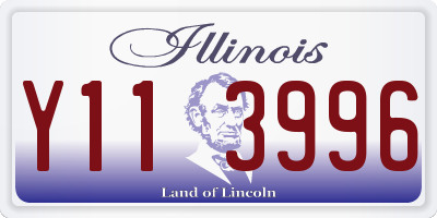 IL license plate Y113996