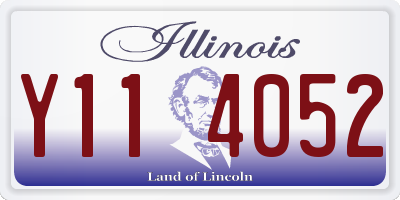 IL license plate Y114052