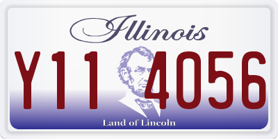 IL license plate Y114056
