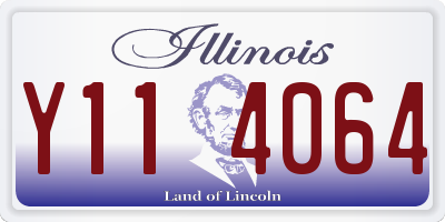 IL license plate Y114064