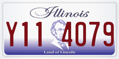 IL license plate Y114079