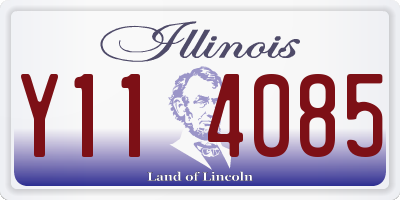 IL license plate Y114085