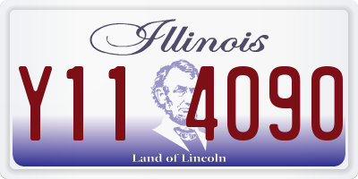 IL license plate Y114090