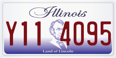IL license plate Y114095