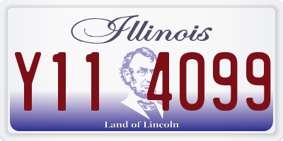 IL license plate Y114099