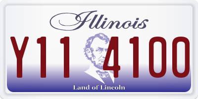 IL license plate Y114100