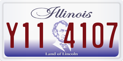 IL license plate Y114107