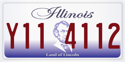 IL license plate Y114112