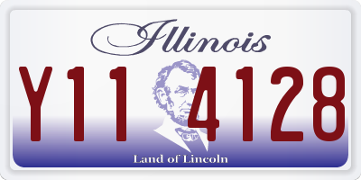 IL license plate Y114128