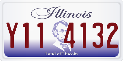 IL license plate Y114132