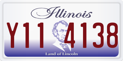 IL license plate Y114138