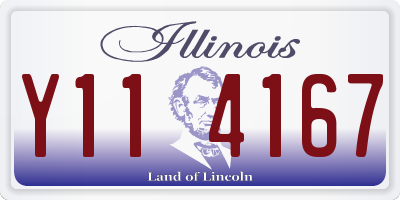 IL license plate Y114167