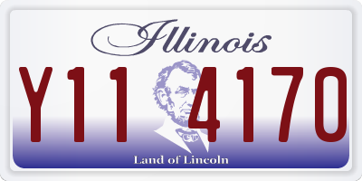 IL license plate Y114170