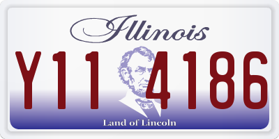 IL license plate Y114186