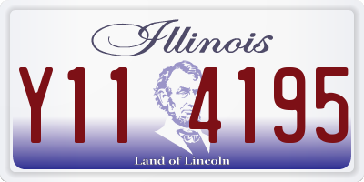 IL license plate Y114195