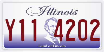 IL license plate Y114202
