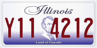 IL license plate Y114212