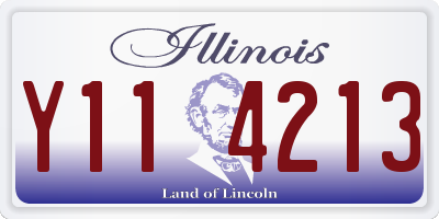 IL license plate Y114213