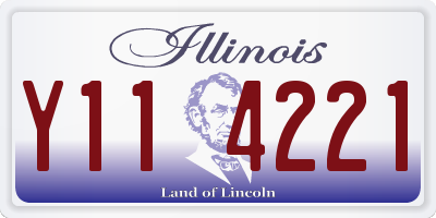 IL license plate Y114221