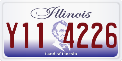 IL license plate Y114226