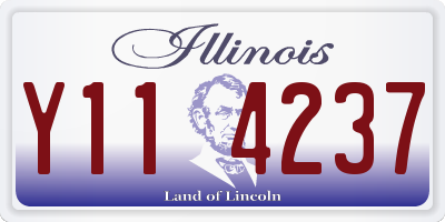 IL license plate Y114237