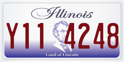 IL license plate Y114248