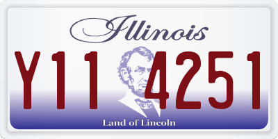IL license plate Y114251