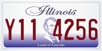 IL license plate Y114256