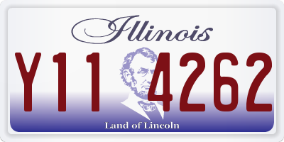IL license plate Y114262