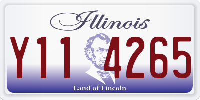IL license plate Y114265