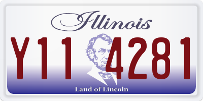 IL license plate Y114281