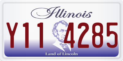 IL license plate Y114285