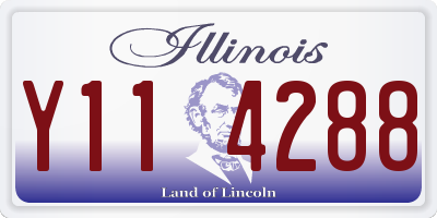 IL license plate Y114288