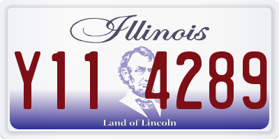 IL license plate Y114289