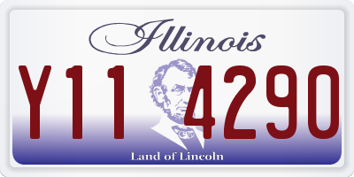 IL license plate Y114290