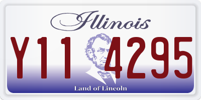IL license plate Y114295