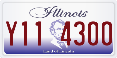 IL license plate Y114300