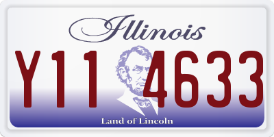 IL license plate Y114633
