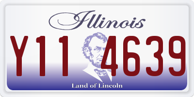 IL license plate Y114639