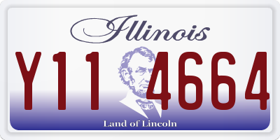 IL license plate Y114664