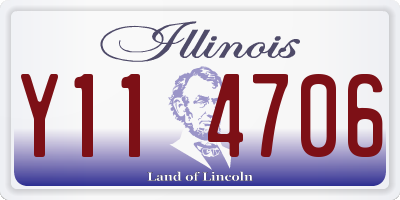 IL license plate Y114706
