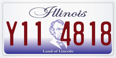IL license plate Y114818
